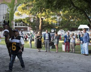 Rocketry finishes second in the prestigious G2 Woodford Reserve Brooklyn at Belmont Park for Centennial Farms thoroughbred racing partnership.