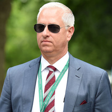 Hall of Fame member and Centennial Farms thoroughbred racing partnerships trainer Todd Pletcher.