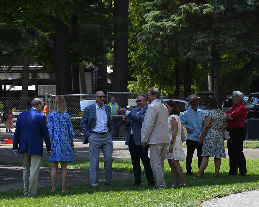 Members of the Centennial Farms' 2022 Hamilton LLC Thoroughbred racing partnership that owns Illuminare (City of Light - I Still Miss You), before winning an allowance at Saratoga Race Course with Irad Ortiz, Jr. aboard.