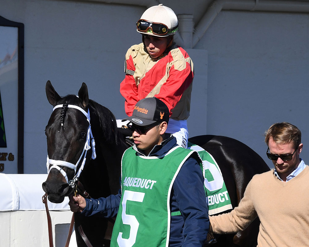 Illuminare (City of Light - I Still Miss You), part of Centennial Farms' 2022 Hamilton LLC Thoroughbred racing partnership, before winning an allowance at Belmont at The Big A with Irad Ortiz, Jr. aboard.