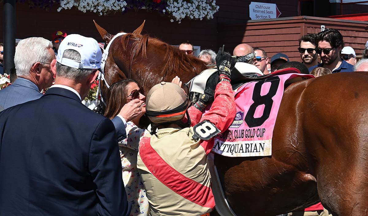 Antiquarian (Preservationist - Lifetime Memory, by Istan), the 2022 Preservationist LLC Thoroughbred racing partnership through Centennial Farms, winner of the G1 Jockey Club Gold Cup at Saratoga, a Win And You're In Race for the Breeders' Cup Classic.